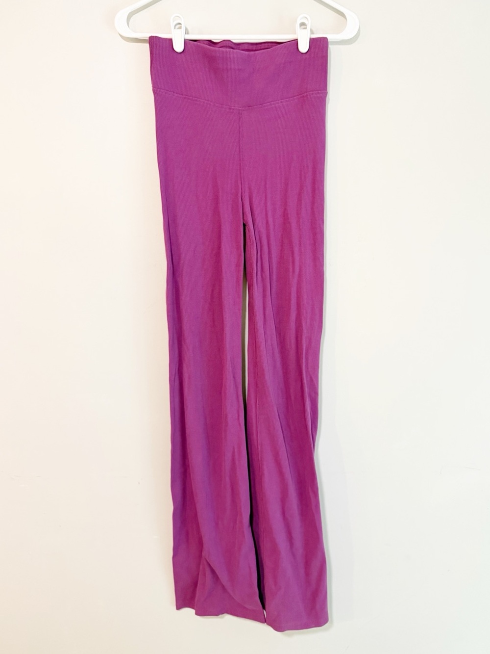 Pact karissa ribbed bootcut leggings purple size small - Picture 2 of 5